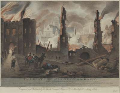 Image of The Great Fire of London in the Year 1666