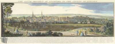 Image of The South Prospect of Stamford, in the County of Lincoln