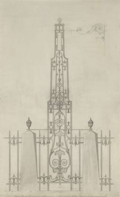 Image of Wrought Iron Lamp Bracket, Somerset House