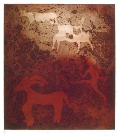 Image of Two Oxen, Mouflon & Hunter 3500, 5500, 4000 BC