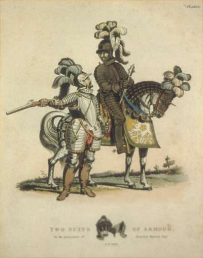 Image of Two Suits of Armour in the Collection of Llewelyn Meyrick Esq.,  AD1550