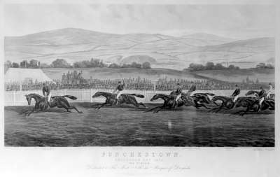 Image of Punchestown. Conyngham Cup 1872. The Finish.