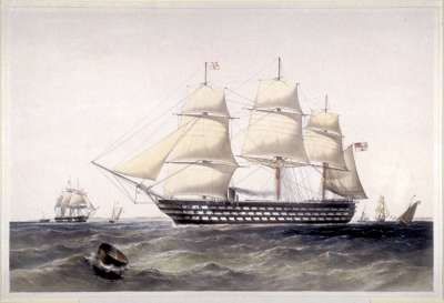 Image of HM Screw Steam Ship “Marlborough”, 131 Guns