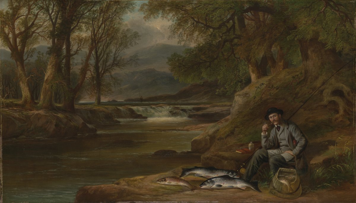 Image of Fishing: Portrait of the Artist by a River