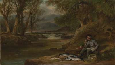 Image of Fishing: Portrait of the Artist by a River