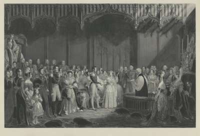 Image of The Wedding of Her Majesty Queen Victoria and H.R.H. The Prince Albert of Saxe-Coburg and Gotha, 10 February 1840