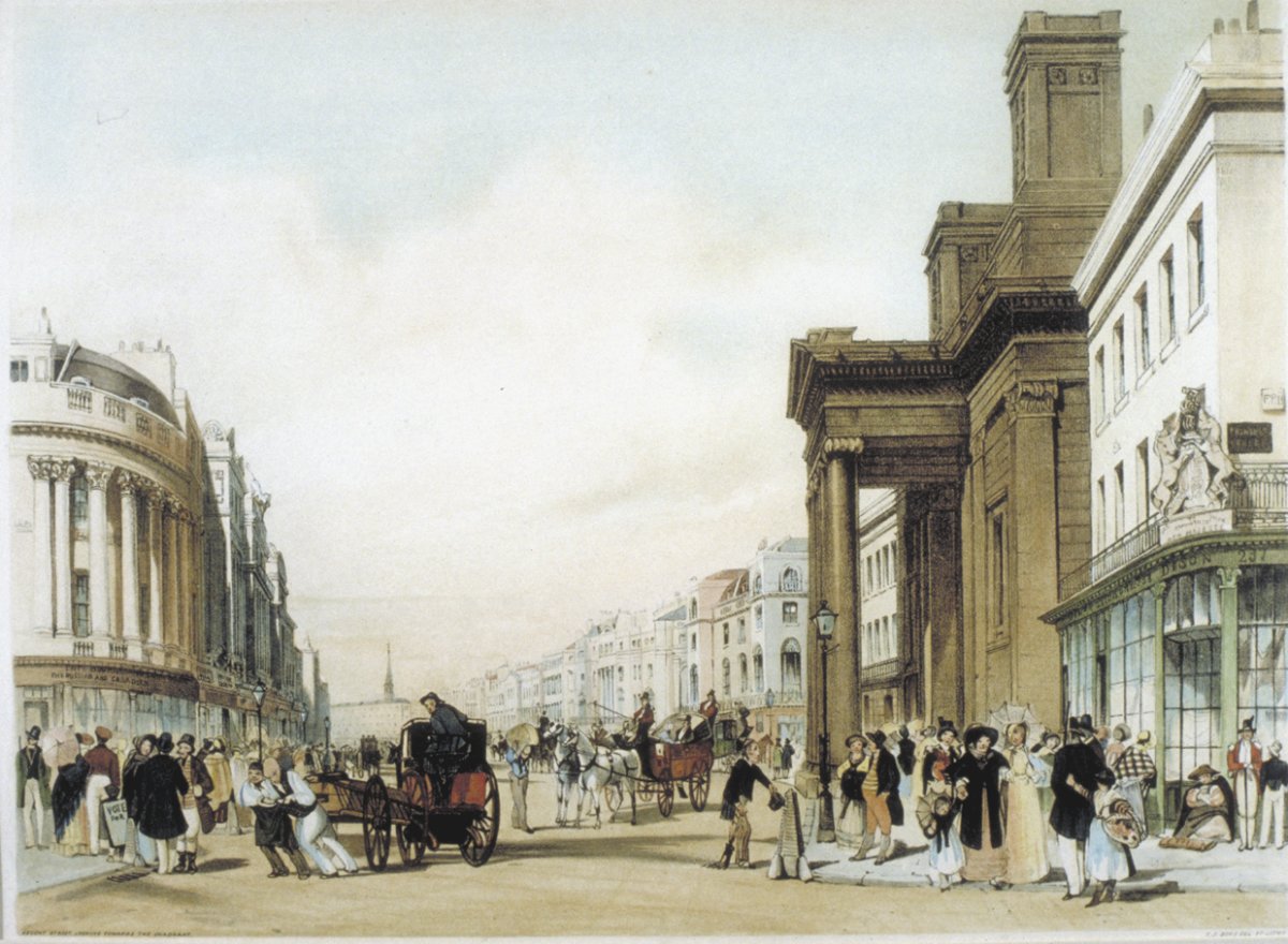 Image of Regent Street, looking towards the Quadrant