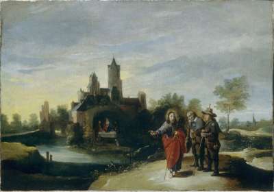 Image of Christ and the Disciples on the Way to Emmaus