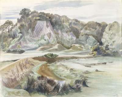 Image of Wooded Cliff above the Saltings