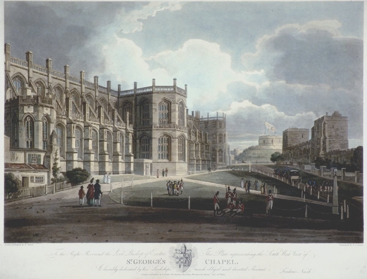 Image of The South West View of St. George’s Chapel, Windsor Castle