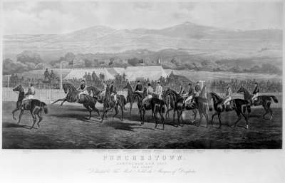 Image of Punchestown.  Conyngham Cup 1872. The Start