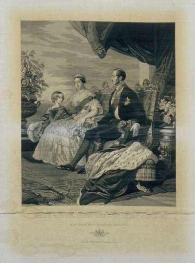 Image of Queen Victoria with Prince Albert & the Prince of Wales