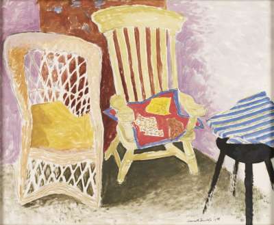 Image of Two Chairs and a Stool