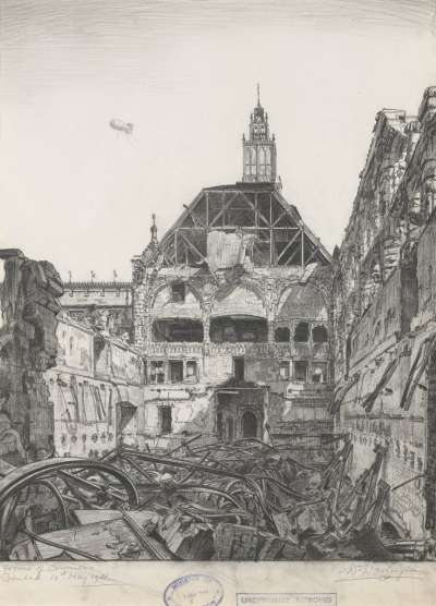 Image of Bombed House of Commons Chamber