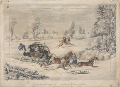 Image of The Mail Coach in a Drift of Snow