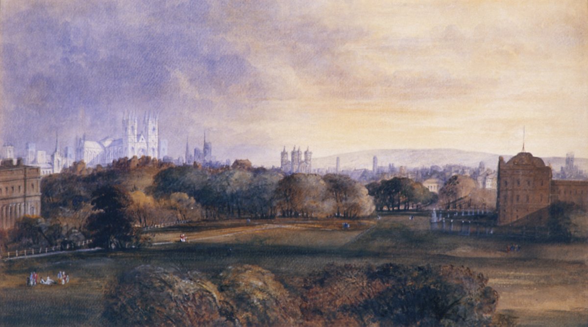 Image of Westminster from Green Park