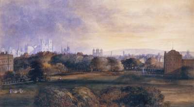 Image of Westminster from Green Park
