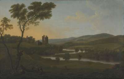 Image of Scottish Landscape with Winding River
