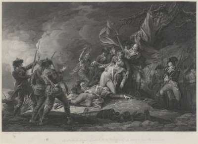 Image of The Death of General Montgomery in the Attack of Quebec, December 1775
