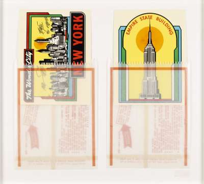 Image of New York Decals: Empire State Building; The Wonder City of New York