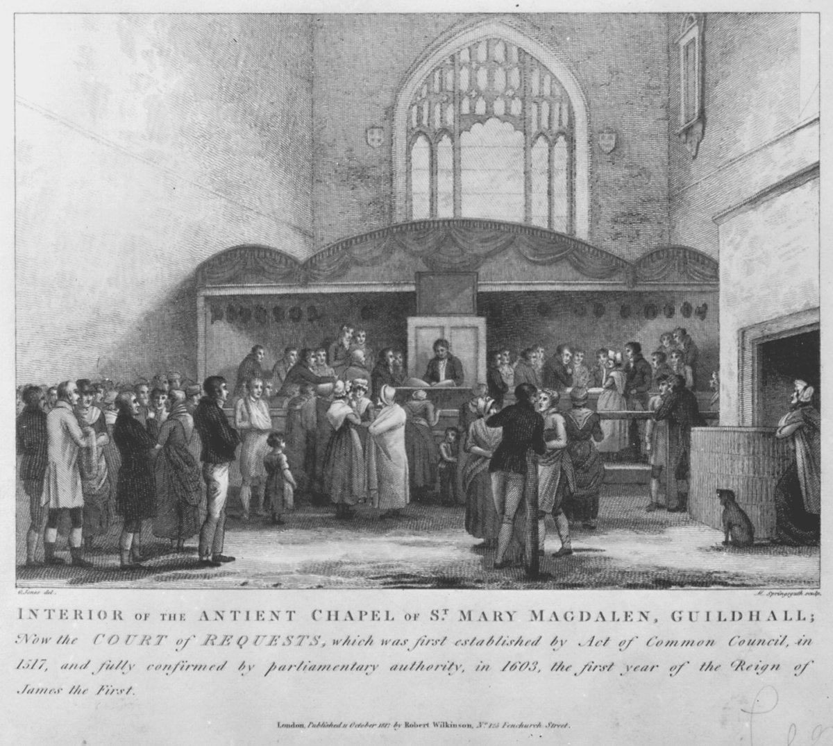 Image of Interior of the Antient Chapel of St. Mary Magdalen, Guildhall