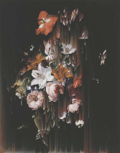 Image of Flowers in a Glass (after Rachel Ruysch)