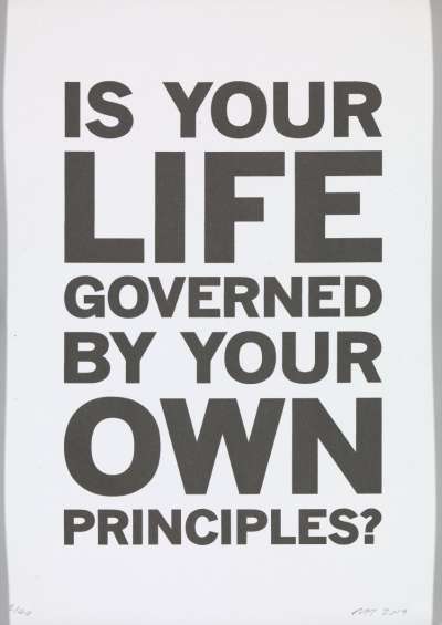 Image of Is your life governed by your own principles?