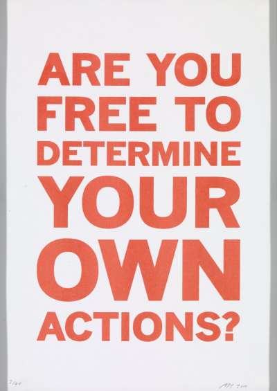 Image of Are you free to determine your own actions?