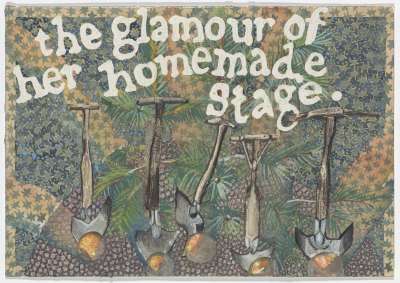 Image of The glamour of her homemade stage