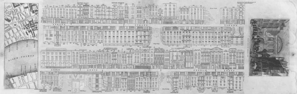 Image of Fleet Street and Strand, c1840
