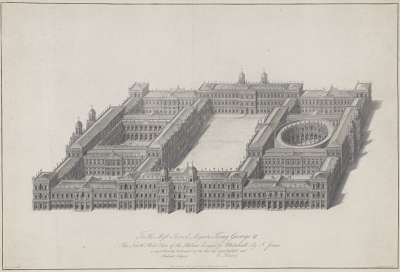 Image of North-West View of the Palace design’d for Whitehall by I. Jones