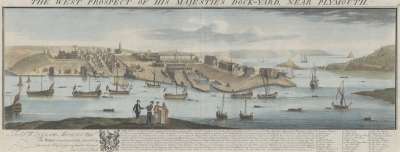 Image of The West Prospect of His Majesties Dock-Yard, near Plymouth