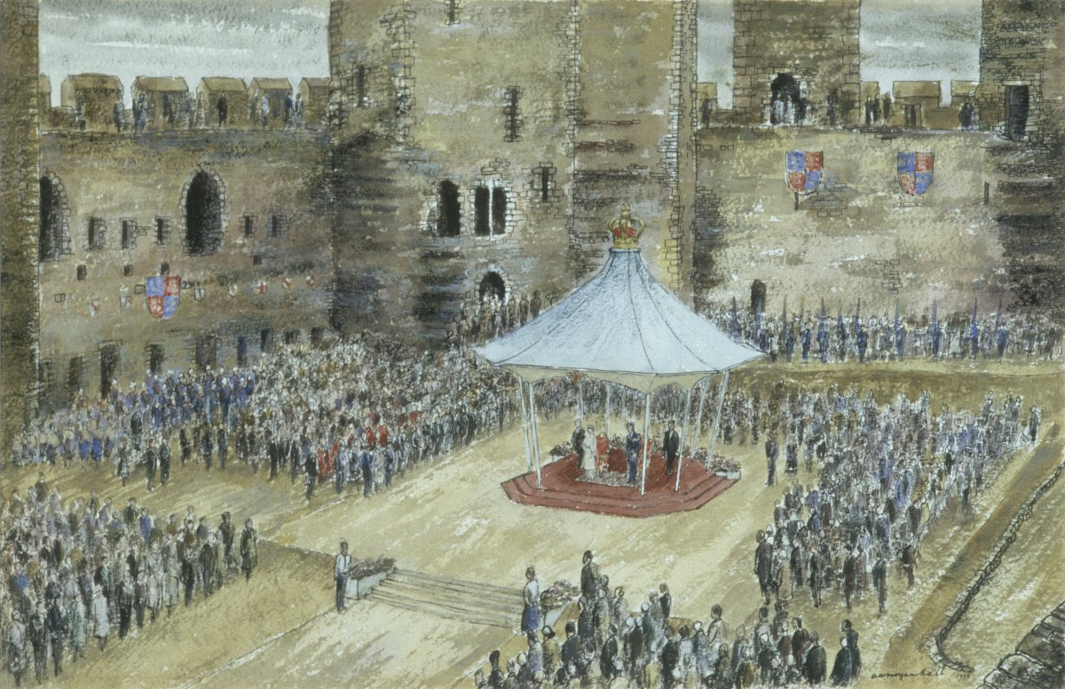 Image of The Royal Visit to Caernarvon Castle