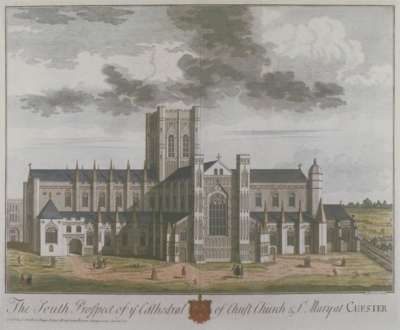 Image of S Prospect of Cathedral of Christ Church & St Mary, Chester