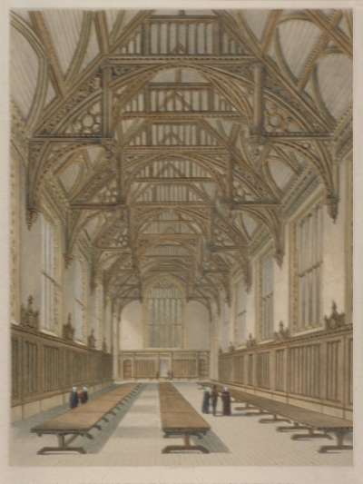 Image of Interior View from S to N of Hall (Lincoln’s Inn)