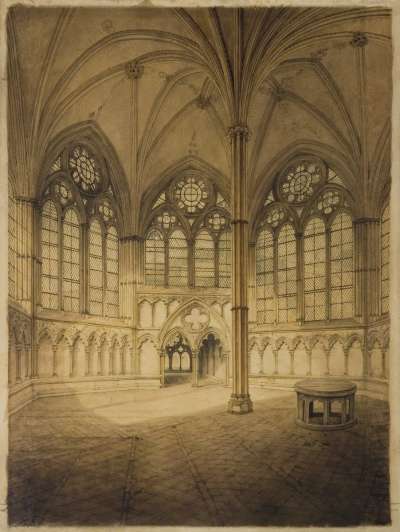 Image of Interior of Chapter House, Salisbury Cathedral
