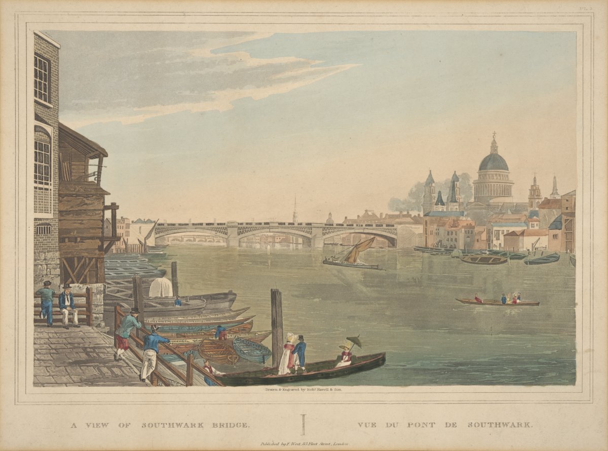 Image of A View of Southwark Bridge / Vue du Pont de Southwark