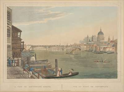 Image of A View of Southwark Bridge / Vue du Pont de Southwark