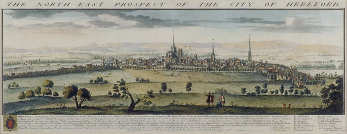 Image of The North East Prospect of the City of Hereford