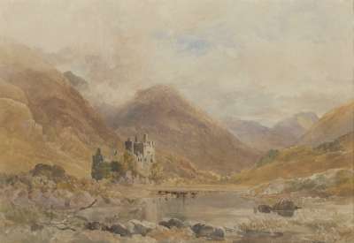Image of Landscape with View of Kilchurn Castle, Scotland