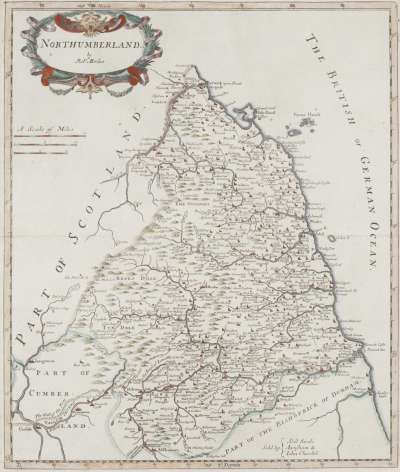 Image of Map of Northumberland