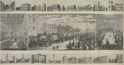 Image of Procession Attending the Great National Petition of 3,317,702 to the House of Commons, 1842