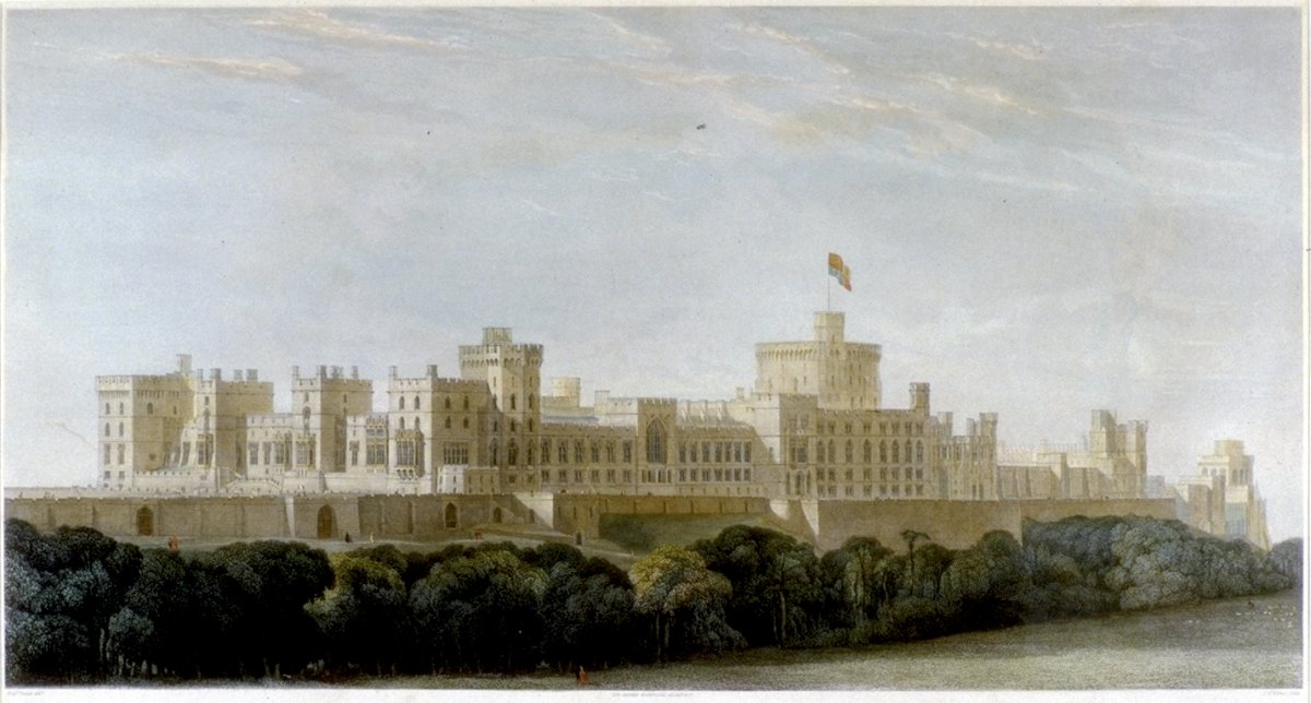 Image of East and North Sides of Windsor Castle, as repaired, altered and improved in the Reigns of King George IV, King William IV and Queen Victoria