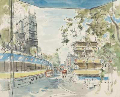 Image of The Stands near Westminster Abbey, Coronation