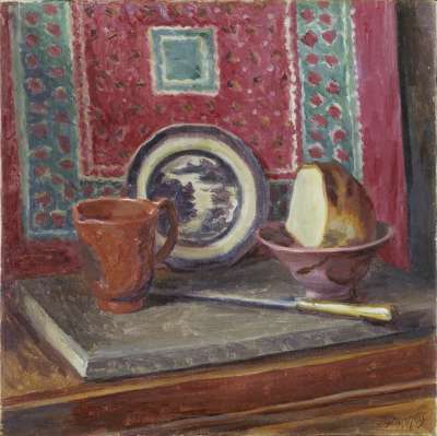 Image of Still Life. “The Blue China Plate”