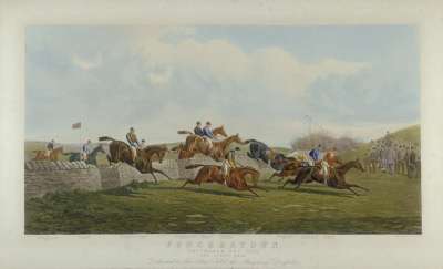 Image of Punchestown. Conyngham Cup 1872.  The Stone Wall.