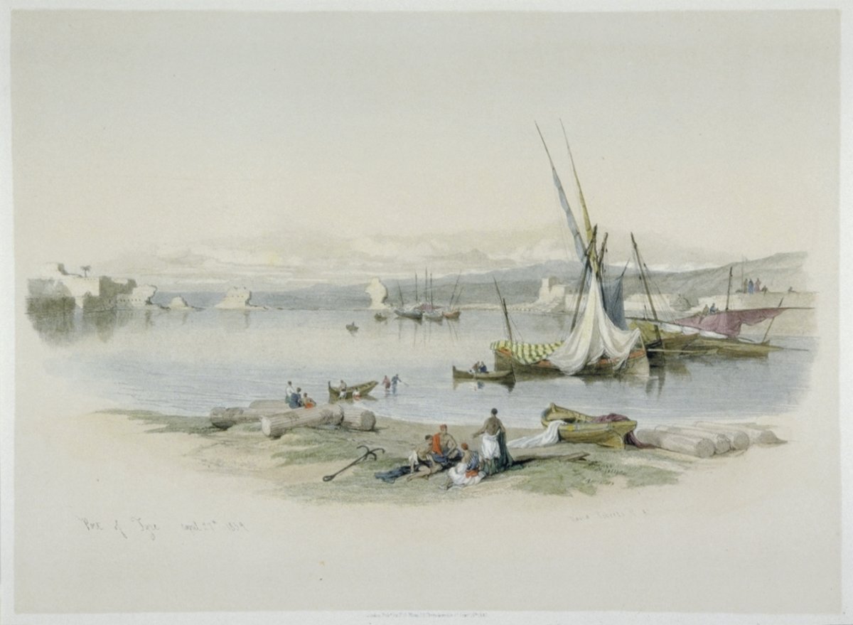 Image of Port of Tyre, April 27th 1839