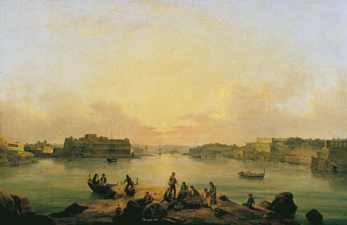 Image of Grand Harbour and Fort Sant’Angelo, Valetta, Malta