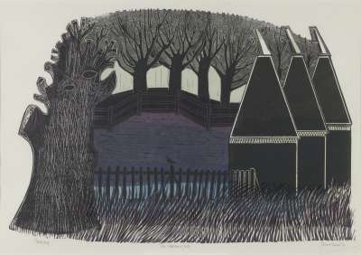 Image of Trees and Oast Houses (No.4)