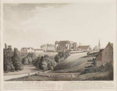 Image of Malmsbury Abbey, Plate I / L’Abbaye de Malmesbury, Planche Premiere